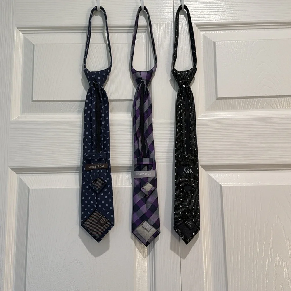Nordstrom kds zip up neck ties. Quantity of three.